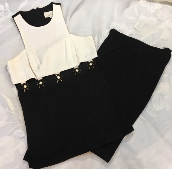 Vintage Pants - Vintage Linda Segal 2-Piece With Cutouts At Waist